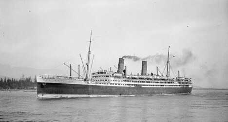 The MV Aorangi is the ship Elias took from North America to New Zealand
